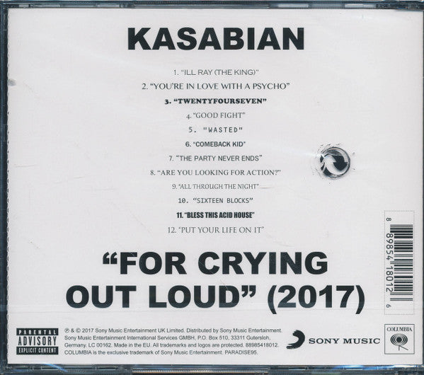 Kasabian : For Crying Out Loud (2017) (CD, Album)