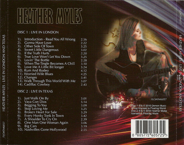 Heather Myles : Live In London And Texas (2xCD, Album, RE)