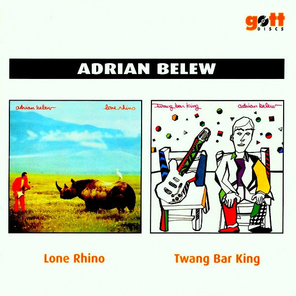 Adrian Belew : Lone Rhino / Twang Bar King (CD, Comp, RM)