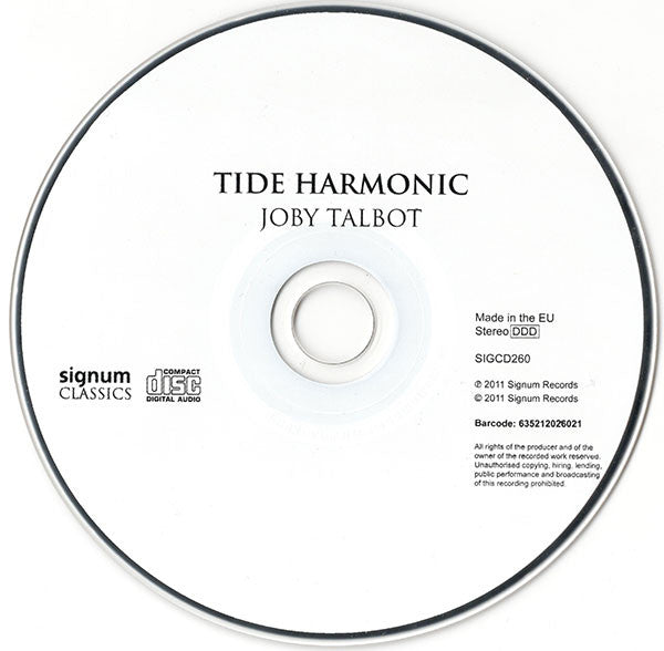 Joby Talbot : Tide Harmonic (CD)