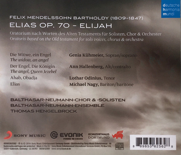 Felix Mendelssohn-Bartholdy, Genia Kühmeier, Ann Hallenberg, Lothar Odinius, Michael Nagy, Balthasar-Neumann-Chor, Thomas Hengelbrock : Elias (2xCD)