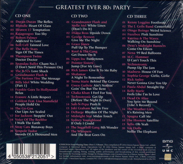 Various : Greatest Ever! 80s Party (The Definitive Collection) (3xCD, Comp)