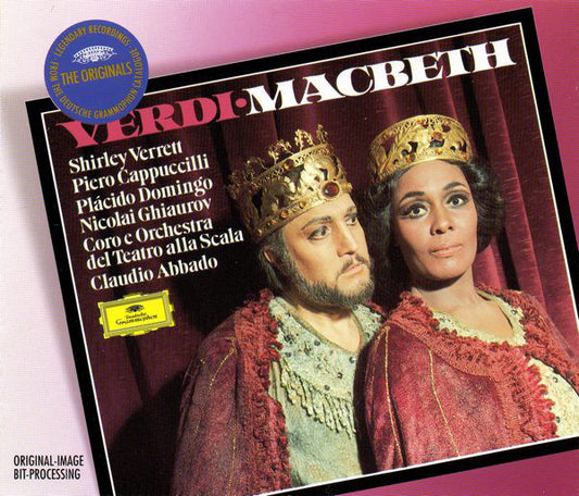 Verdi* - Shirley Verrett, Piero Cappuccilli, Plácido Domingo*, Nicolai Ghiaurov, Coro* e Orchestra Del Teatro Alla Scala, Claudio Abbado : Macbeth (2xCD, Album, RE, RM)