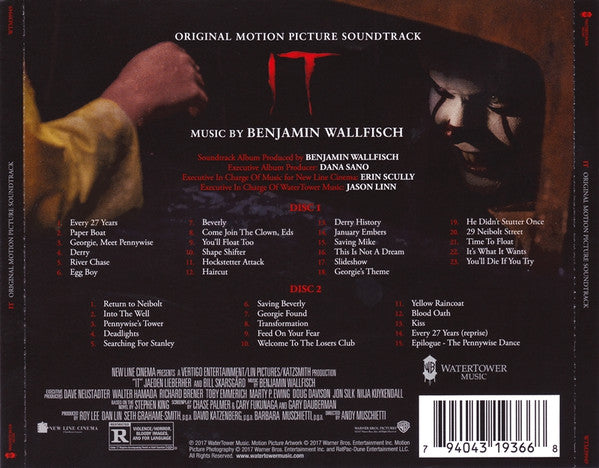 Benjamin Wallfisch : IT (Original Motion Picture Soundtrack) (2xCD, Album)