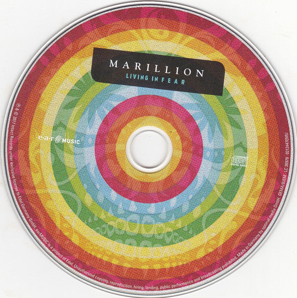 Marillion : Living In F E A R (CD, Single, Ltd)