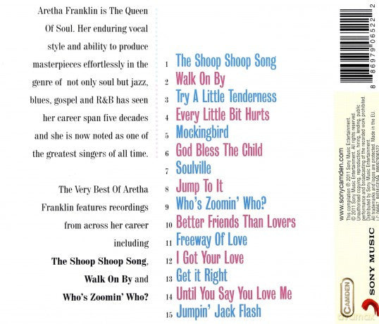 Aretha Franklin : The Very Best Of  (CD, Comp)