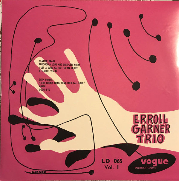 Erroll Garner Trio : Erroll Garner Trio Vol.1 (LP, Album, RE, Pin)