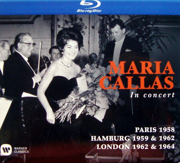 Maria Callas : Maria Callas In Concert (Paris 1958 / Hamburg 1959 & 1962 / London 1962 & 1964) (3xBlu-ray, Comp, RM, Multichannel)