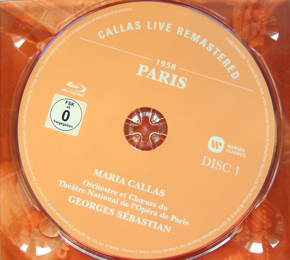 Maria Callas : Maria Callas In Concert (Paris 1958 / Hamburg 1959 & 1962 / London 1962 & 1964) (3xBlu-ray, Comp, RM, Multichannel)