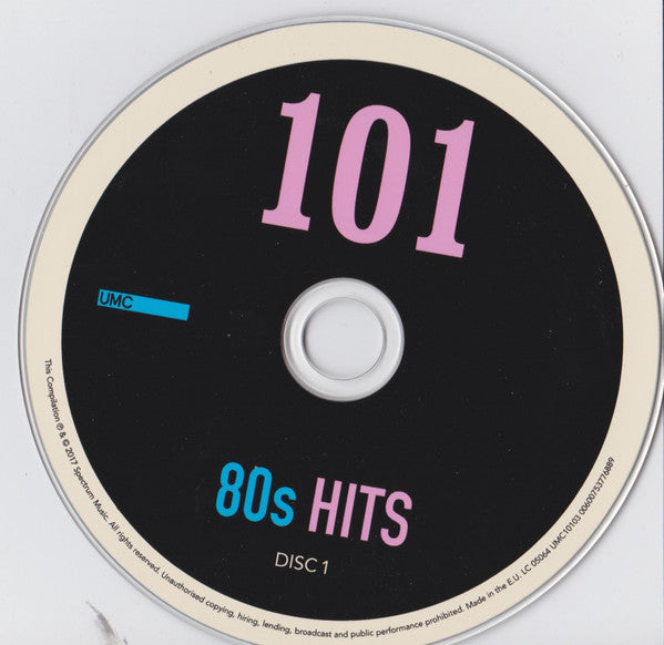 Various : 101 80s Hits (101 Chart Smashers From The 80s) (5xCD, Comp)