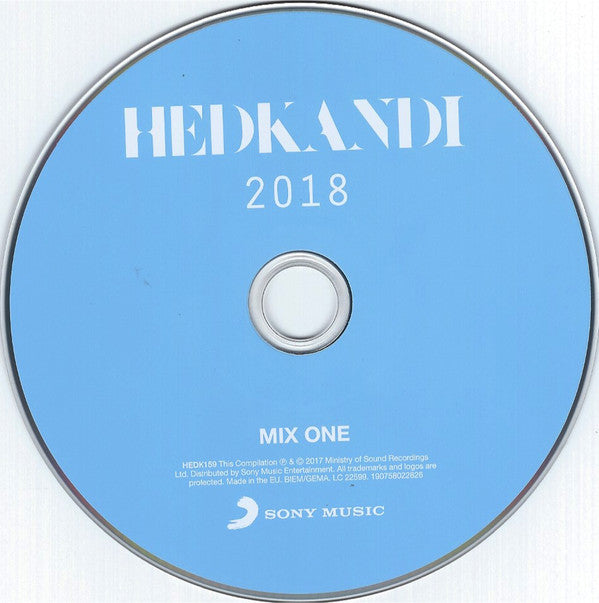 Various : Hed Kandi 2018 (2xCD, Comp, Mixed)