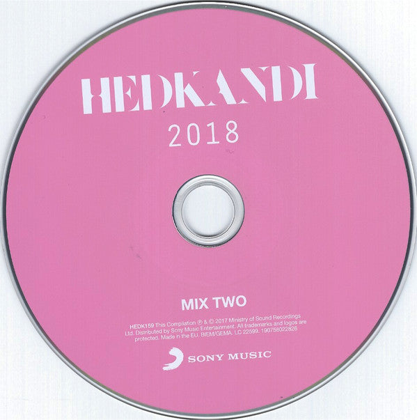 Various : Hed Kandi 2018 (2xCD, Comp, Mixed)