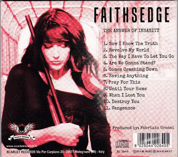 Faithsedge : The Answer Of Insanity (CD, Album, Dig)