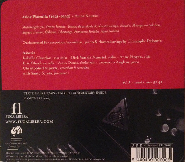 Astor Piazzolla, Astoria (10) : Adios Noniño (CD, Album)