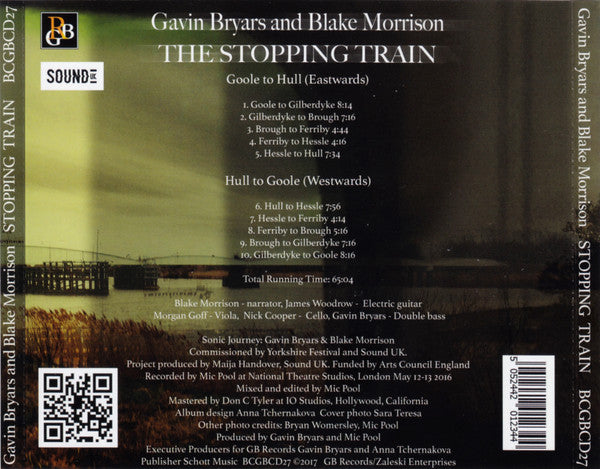 Gavin Bryars And Blake Morrison : The Stopping Train (CD, Album)