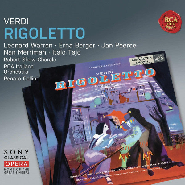 Giuseppe Verdi - Leonard Warren, Erna Berger, Jan Peerce, Nan Merriman, Robert Shaw Chorale*, RCA Victor Orchestra*, Renato Cellini : Rigoletto (2xCD, Album, Mono, RM)