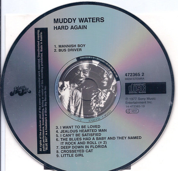 Muddy Waters : Hard Again (CD, Album, RE)