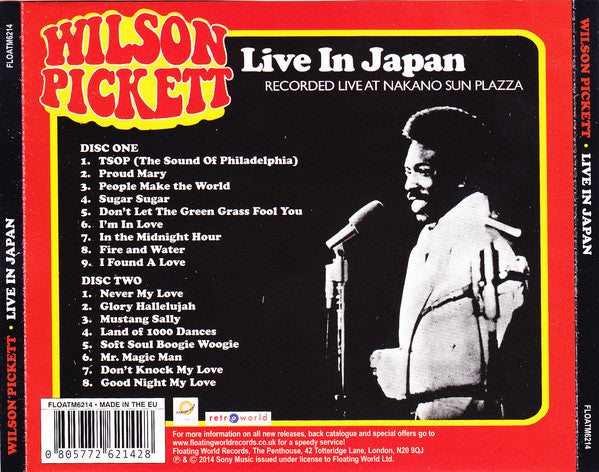 Wilson Pickett : Live In Japan (2xCD, Album, RE)