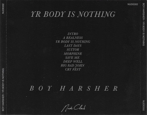 Boy Harsher : Yr Body Is Nothing (CD, Album, RE)