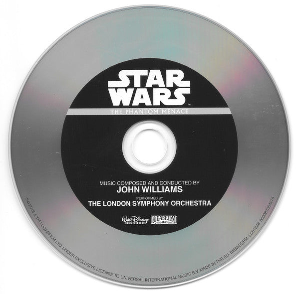 John Williams (4), The London Symphony Orchestra* : Star Wars: The Phantom Menace (CD, Album, RE, RM)