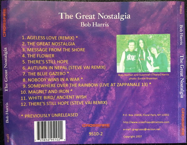 Bob Harris : The Great Nostalgia (CD, Album, RE)