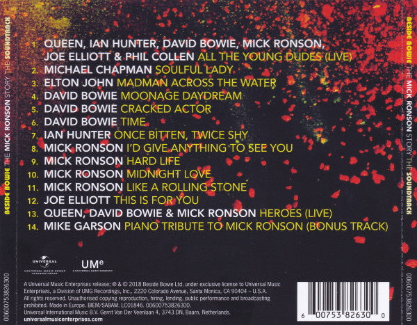 Various : Beside Bowie: The Mick Ronson Story The Soundtrack (CD, Comp)