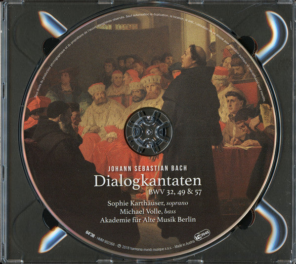 Johann Sebastian Bach - Sophie Karthäuser, Michael Volle, Akademie Für Alte Musik Berlin : Dialogkantaten BWV 32, 49 & 57 (CD, Album)