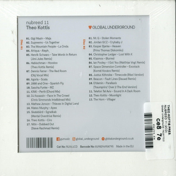 Theo Kottis : Nubreed Global Underground (2xCD, Comp, Mixed)