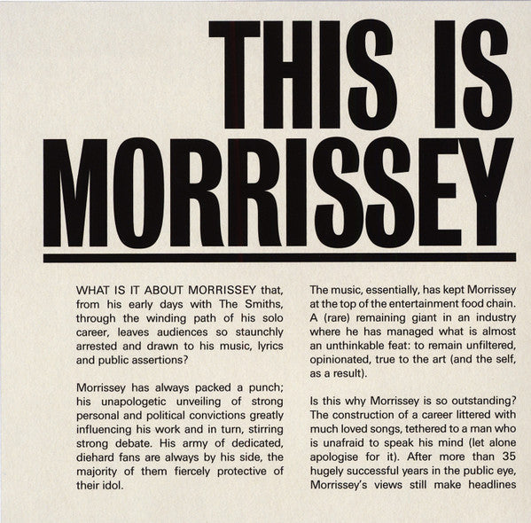 Morrissey : This Is Morrissey (CD, Comp)