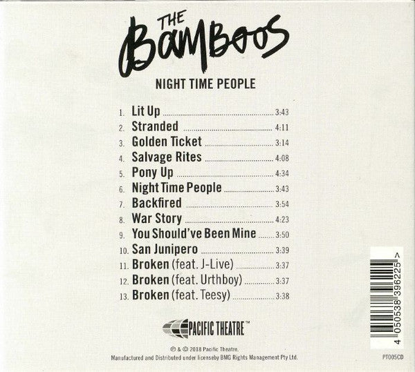 The Bamboos : Night Time People  (CD, Album)