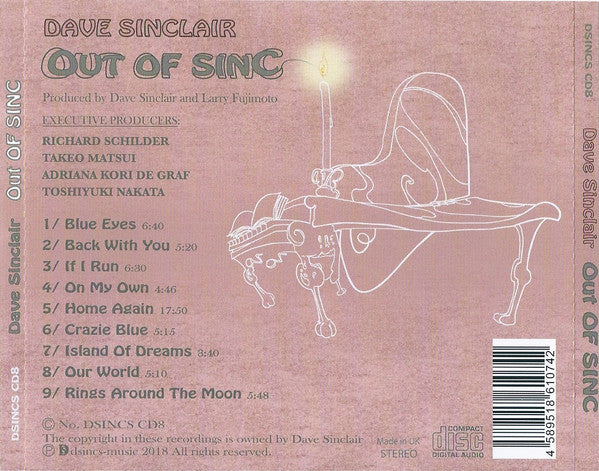 Dave Sinclair* : Out Of Sinc (CD, Album)