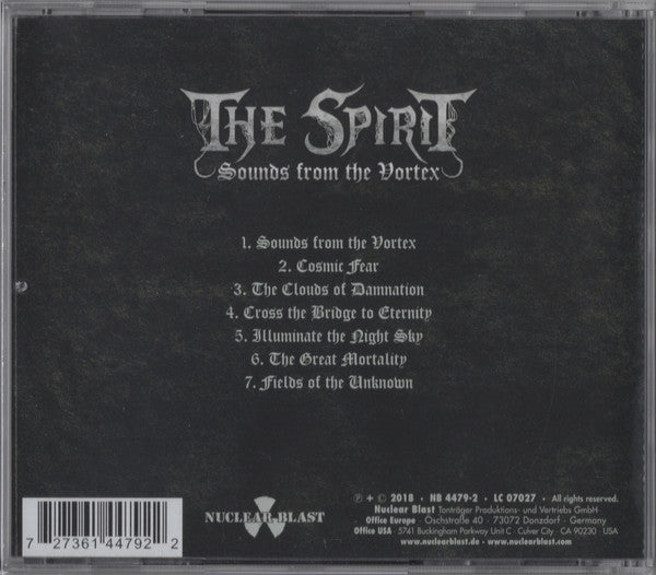 The Spirit (10) : Sounds From The Vortex (CD, Album)