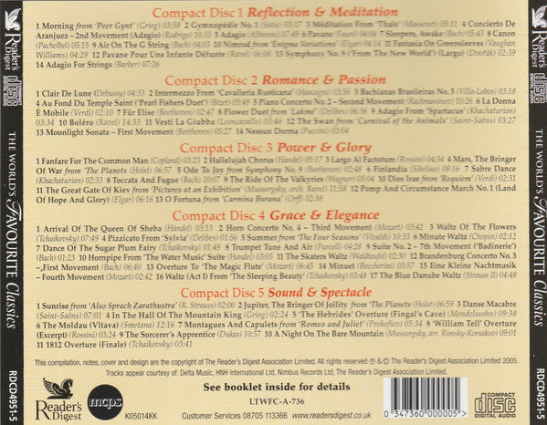 Various : The World's Favourite Classics (5xCD, Comp)