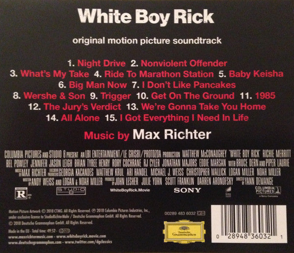 Max Richter : White Boy Rick (Original Motion Picture Soundtrack) (CD, Album)