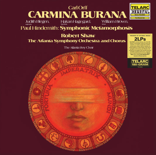 Carl Orff / Paul Hindemith, Robert Shaw, The Atlanta Symphony Orchestra* And Chorus*, Judith Blegen, Håkan Hagegård, William Brown (3), The Atlanta Boy Choir : Carmina Burana / Symphonic Metamorphosis (2xLP, Album, Gat)