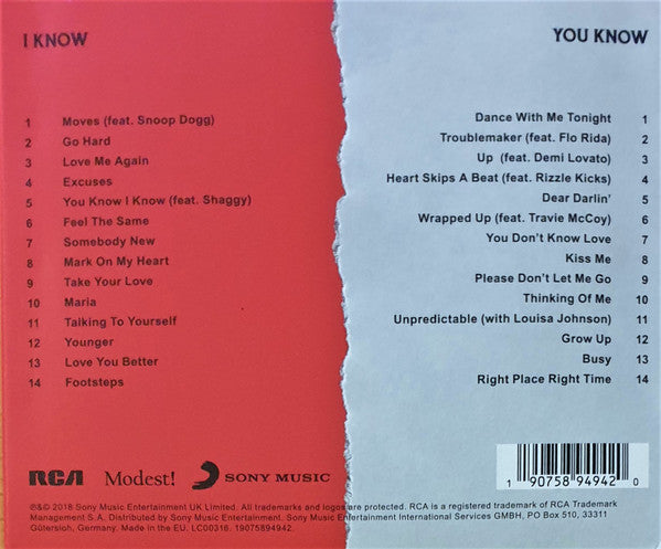 Olly Murs : You Know I Know (CD, Album, Dlx + CD, Comp, Dlx)