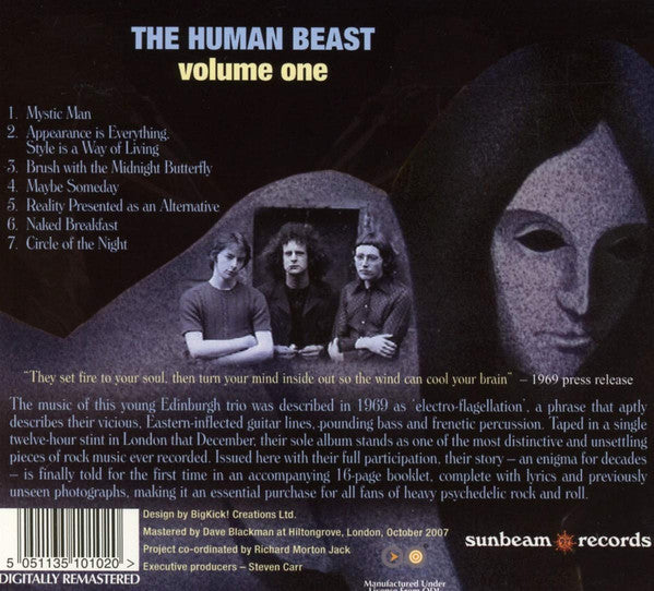 The Human Beast : Volume One (CD, Album, RE, RM, Dig)