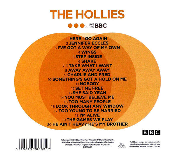 The Hollies : Live At The BBC (CD, Comp, Mono)