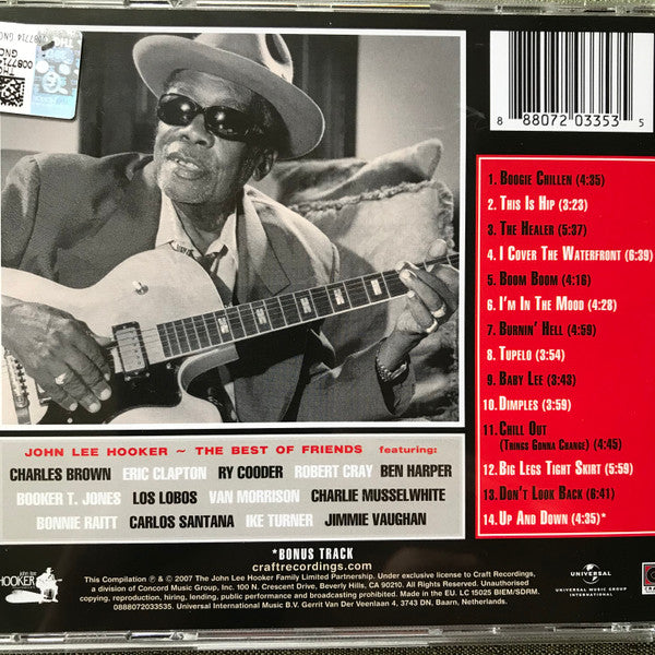 John Lee Hooker : The Best Of Friends  (CD, Comp, RE, RM)