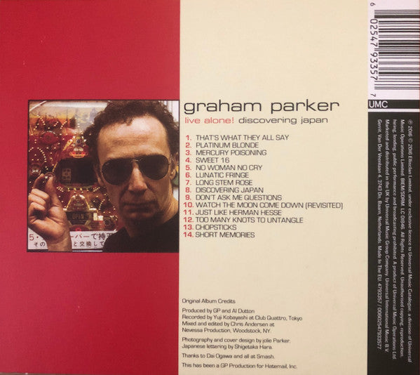 Graham Parker : Live Alone! Discovering Japan (CD, Album, RE, RM)