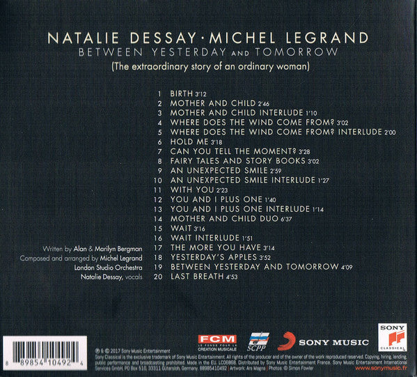 Natalie Dessay, Michel Legrand : Between Yesterday And Tomorrow (CD, Album)