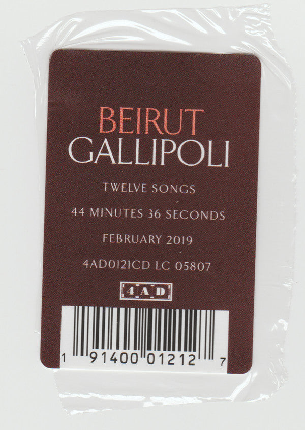 Beirut : Gallipoli (CD, Album)