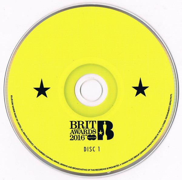 Various : BRIT Awards 2016 (3xCD, Comp)