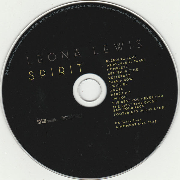 Leona Lewis : Spirit (CD, Album)