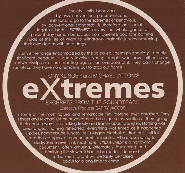 Tony Klinger and Michael Lytton's* : Extremes (Excerpts From The Soundtrack)  (CD, Album, RM + DVD-V, NTSC)