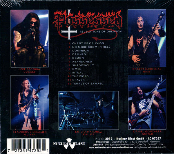 Possessed : Revelations Of Oblivion (CD, Album, Ltd, O-C)