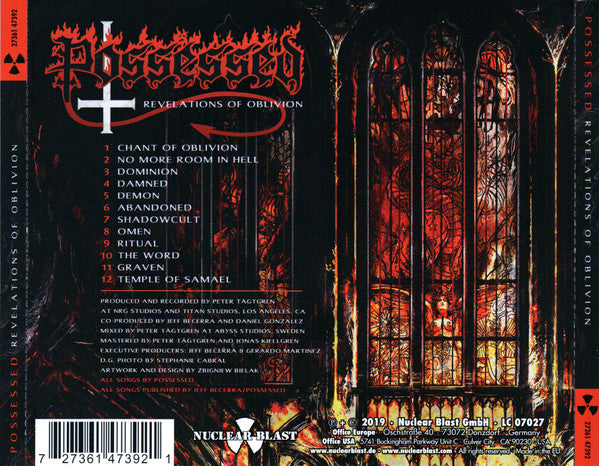 Possessed : Revelations Of Oblivion (CD, Album, Ltd, O-C)