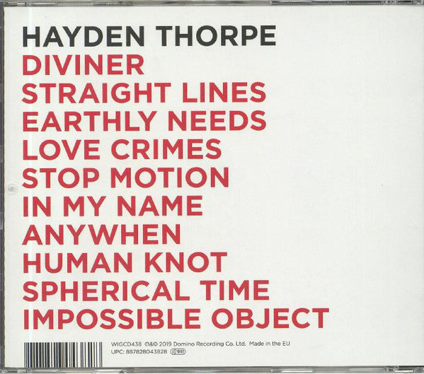 Hayden Thorpe : Diviner (CD, Album)