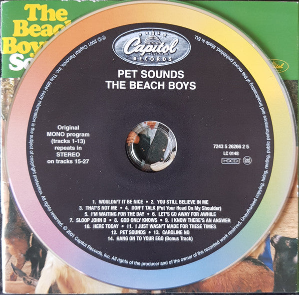 The Beach Boys : Pet Sounds (HDCD, Album, Mono, RE, RM, Arv)