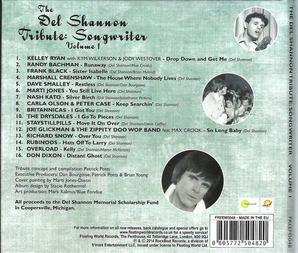 Various : The Del Shannon Tribute: Songwriter Volume 1 (CD, Album, Dig)